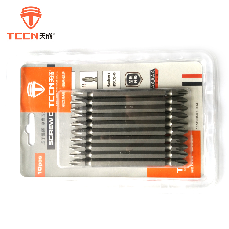 TCCN Wholesale Goods From China 100mm S2 Industrial Steel Screwdriver Bits