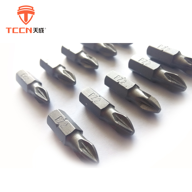 TCCN Hot Sale Products PZ2-25mm High Hardness Phillips Magnetic Head Screwdriver Bits