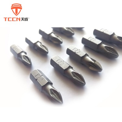 TCCN Hot Sale Products PZ2-25mm High Hardness Phillips Magnetic Head Screwdriver Bits